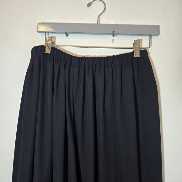 Vintage Bruno Pisano Full Length Flowy Maxi Skirt Size S Black Boho Made in USA - Picture 3 of 8